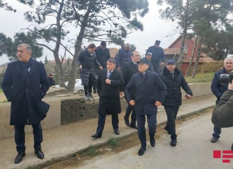 Səbailin icra başçısı sürüşmə ərazisinə getdi – FOTO