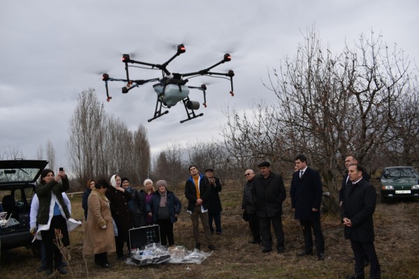 Qubada dronla xəstəlik və zərərvericilərə qarşı əməliyyat aparıldı – Foto Qubada dronla xəstəlik və zərərvericilərə qarşı əməliyyat aparıldı – Foto