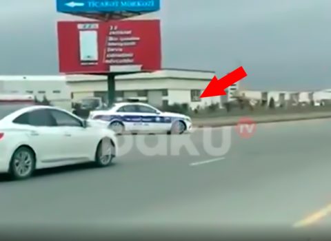 Bakının bu ünvanında yol polisi sürücülərə tələ qurur? – VİDEO