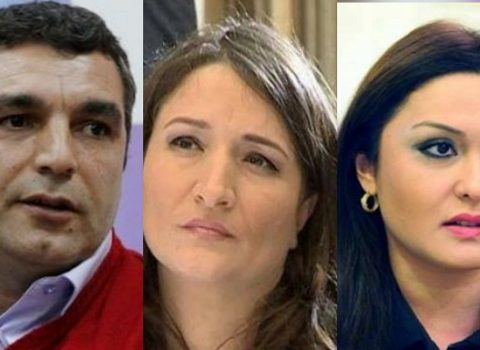 Şəkilləri lövhələrdən cırılan, üzünə bığ çəkilən namizədlər – FOTO