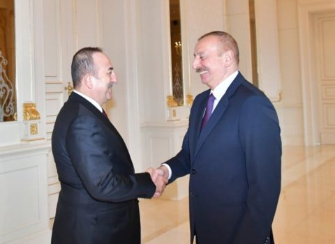 Prezident İlham Əliyev Mövlud Çavuşoğlunu qəbul etdi – FOTOLAR