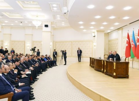 Azərbaycan və Türkiyə prezidentləri mətbuata bəyanatlarla çıxış ediblər
