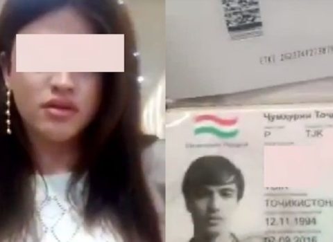 Moskvada hava limanında qadın geyimində bir kişi tutuldu – VİDEO