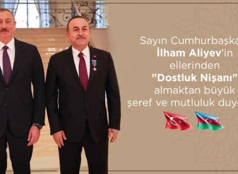 Türkiyəli nazir İlham Əliyevlə şəklini paylaşdı – Şərhlərdə “Çavuşoğlu hansıdır?” yazdılar – FOTO