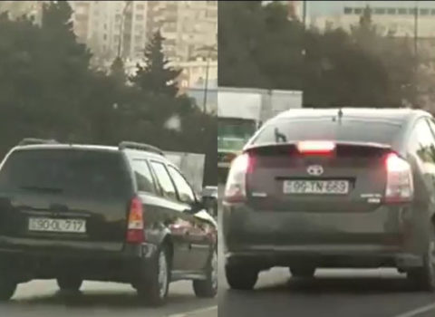 Bakıda sürücülərdən tıxaca düşməmək üçün ağlasığmaz addım – VİDEO