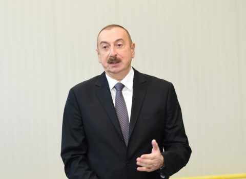 Prezident: “Külək enerjisi stansiyalarından bir neçəsi Xəzər dənizində qurula bilər”