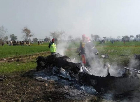 Pakistanda döyüş təyyarəsi qəzaya uğradı