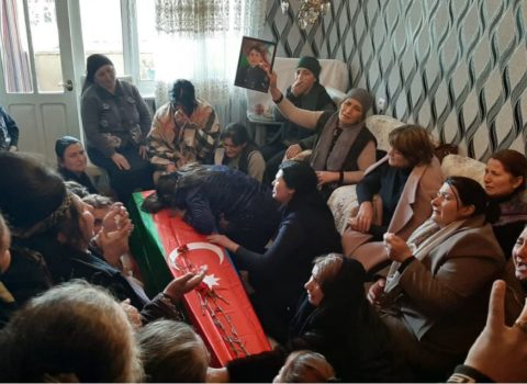Gəncədə şəhidimizin vida mərasimi keçirilir