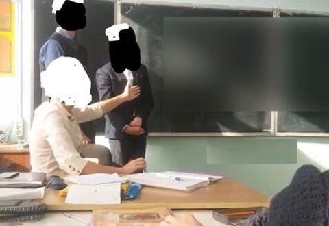 Müəllim dərsdə söyüşün yazılma qaydasını öyrətdi