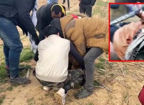 Yunanıstan polisi sərhəddə hamilə qadını vurdu