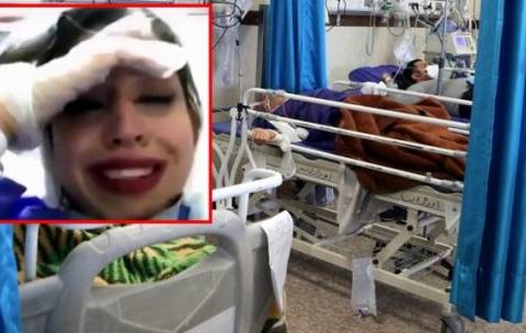İranlı tibb bacısı ağlayaraq xəbərdarıq etdi “Evdən bayıra çıxmayın”