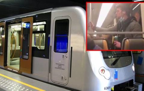Maskalı gənc metroda baxın nə etdi – VİDEO