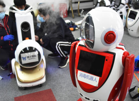 Çində koronavirusla mübarizə üçün robot yaradıldı