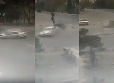 Bakıda baş verən dəhşətli qəzanın görüntüləri yayıldı – ANBAAN VİDEO