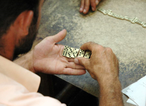 Bu dəfə karantini pozub domino oynadılar – FOTO
