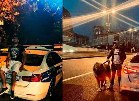 DYP maşınının üzərində pivəylə foto çəkdirən gəncin cəzası bəlli oldu