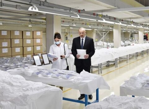 Prezident və birinci xanım Sumqayıtda açılışda – FOTOLAR