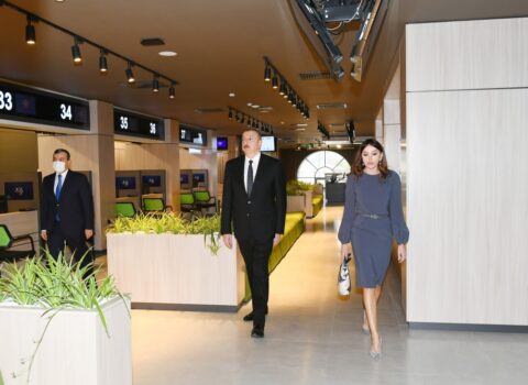 Prezident və birinci xanım “DOST” mərkəzinin açılışında – FOTOLAR