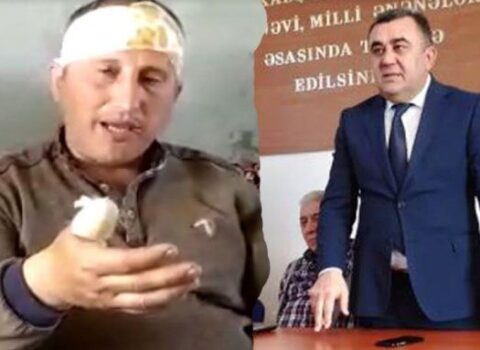 İcra başçısının müavini şikayətçini döyüb pəncərədən aşağı atdı – Sakin DTX-nin rayon şöbəsinə sığındı – VİDEO