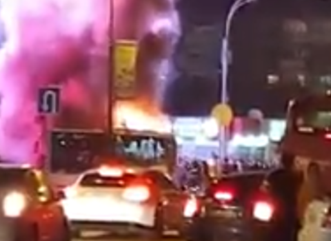 SON DƏQİQƏ: Bakıda avtobus yanır