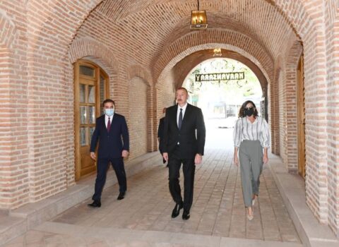 Gəncədə karvansara kompleksi istifadəyə verildi – YENİLƏNİB