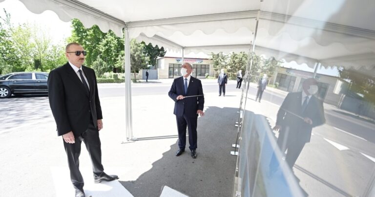 Prezident Tərtərdə avtomobil yolunun açılışında – FOTO Prezident Tərtərdə avtomobil yolunun açılışında – FOTO