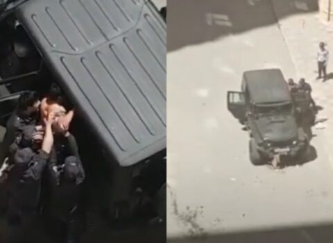Bakıda polislə vətəndaş arasında qarşıdurma: Pəncərələrdən polislərə zibil atdılar – VİDEO