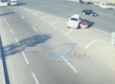 “Daewoo” “Prado”nun yoluna çıxdı – Bakıda dəhşətli qəza – VİDEO