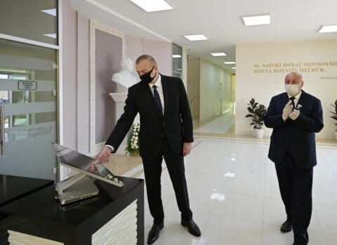 Ağcabədidə içməli su təchizatı və kanalizasiya sistemləri istismara verildi – FOTO