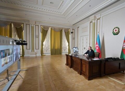 Prezident videokonfrans keçirdi – FOTO