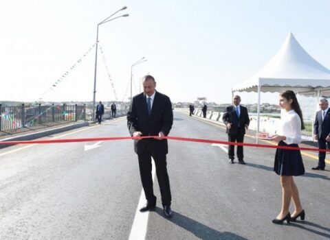 Gəncəçay çayı üzərindəki körpü bərpadan sonra istifadəyə verildi