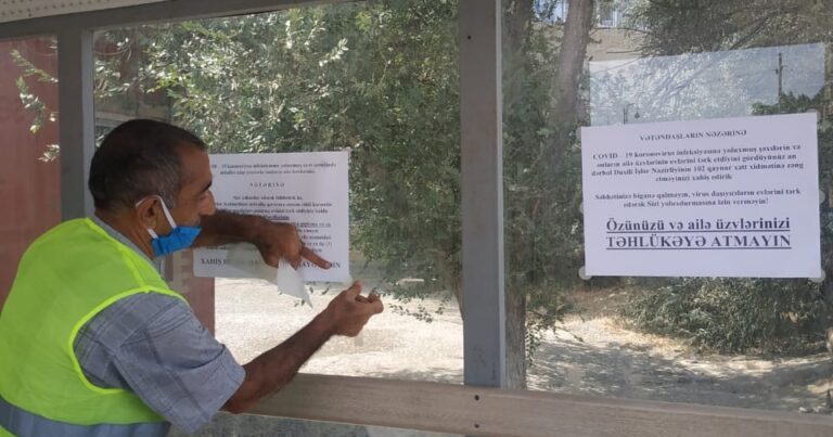Qaradağ rayonunun qəsəbələrində xəbərdarlıq plakatları vuruldu – FOTOLAR Qaradağ rayonunun qəsəbələrində xəbərdarlıq plakatları vuruldu – FOTOLAR