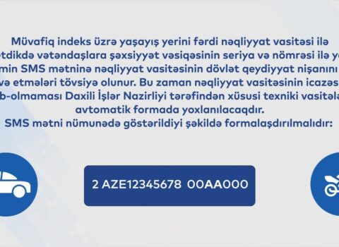 8103 SMS icazə sisteminin fəaliyyəti bu inzibati ərazilərdə davam edəcək