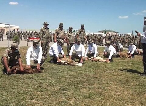 Birgə təlimlərdə iştirak edən hərbi qulluqçular üçün Qurban bayramı tədbiri təşkil olundu – VİDEO