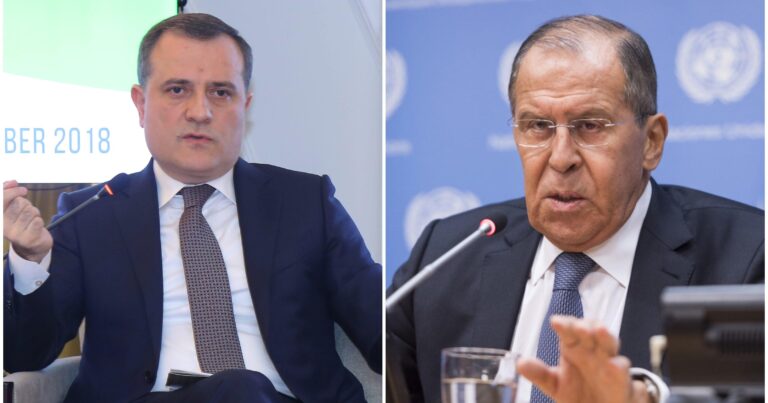 Ceyhun Bayramov Sergey Lavrovla telefonla danışdı Ceyhun Bayramov Sergey Lavrovla telefonla danışdı
