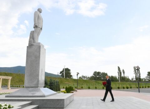 Prezident Şəkiyə səfər edib – FOTO