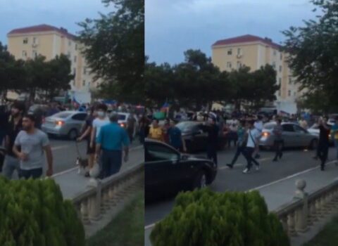 Sumqayıtda Polad Həşimova görə yürüş keçirildi – VİDEO