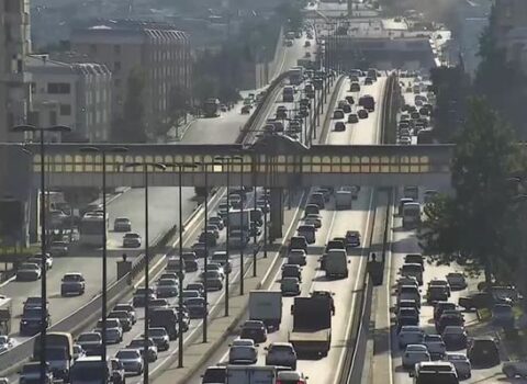Hazırda Bakının bu yollarında sıxlıq var  – FOTO