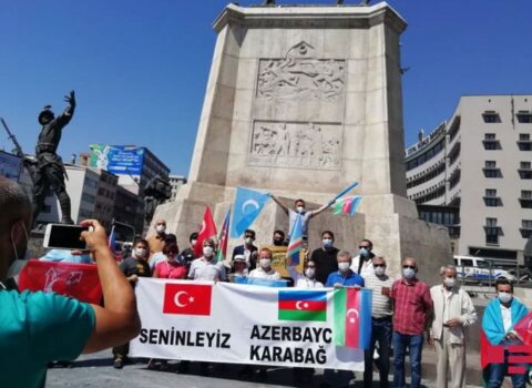 Ankarada Azərbaycana dəstək aksiyası keçirildi