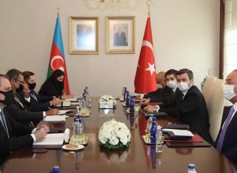 Ceyhun Bayramov Mövlud Çavuşoğlu ilə görüşdü