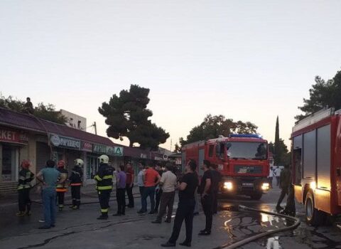 Azərbaycanda ticarət obyektləri yandı – FOTO