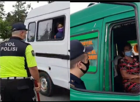 Ağdaşda tibbi maskadan istifadə etməyənlər cərimələnib – FOTOLAR