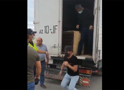 Bakıya “baqaj”da sərnişin daşıyan şəxs saxlanıldı – VİDEO