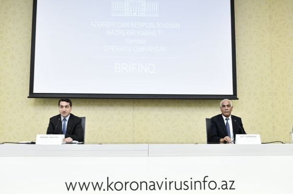 Operativ Qərargah mətbuat konfransı keçirir – CANLI YAYIM Operativ Qərargah mətbuat konfransı keçirir – CANLI YAYIM