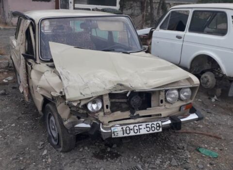 Kürdəmirdə 2 avtomobil toqquşdu, xəsarət alanlar var