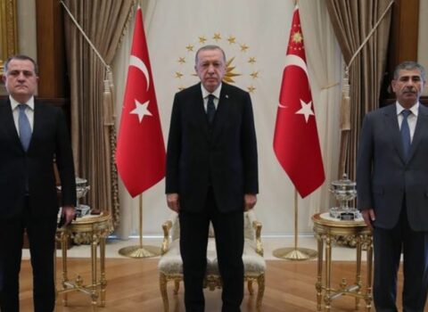  Ərdoğan Ceyhun Bayramov və Zakir Həsənovu qəbul etdi – FOTO
