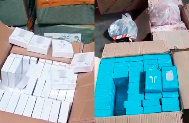 Sərhəddən minlərlə telefon aksesuarları keçirmək istədilər – FOTOLAR Sərhəddən minlərlə telefon aksesuarları keçirmək istədilər – FOTOLAR