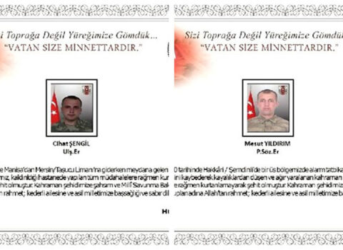 Türkiyə ordusu iki şəhid verdi