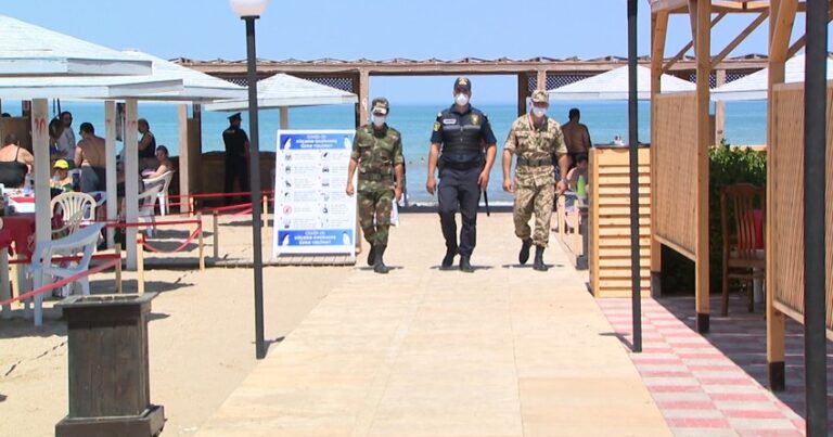 Sumqayıt polisi çimərliklərdə reyd keçirir Sumqayıt polisi çimərliklərdə reyd keçirir