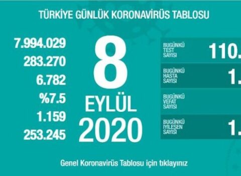 Türkiyədə koronavirusla bağlı son vəziyyət